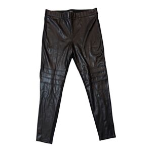 Dynamite Stretch Pleather Black Skinny Pant Women's Large